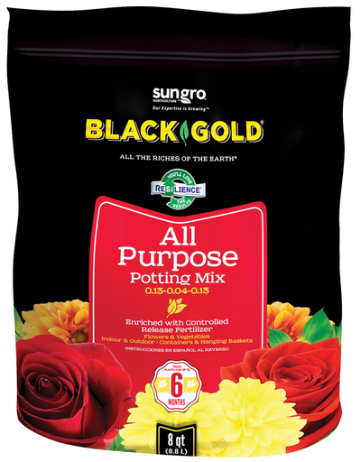 All Purpose Potting Soil Black Gold 8 qt