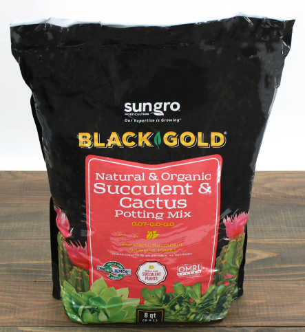 Natural & Organic Succulent & Cactus Potting Mix BLACK GOLD 8 QT