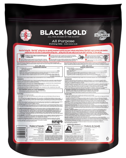 All Purpose Potting Soil Black Gold 8 qt